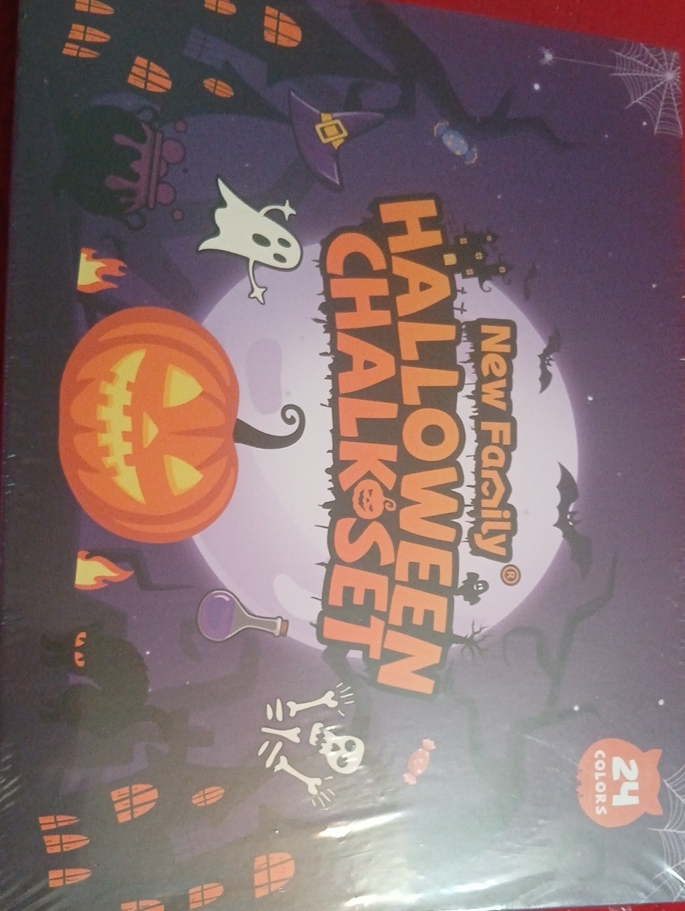 Halloween Chalk Set - Orange & Purple Kids Costume Accessory